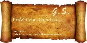 Gráczer Sarolta névjegykártya