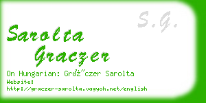 sarolta graczer business card